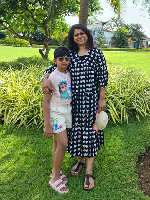 Customer photo review of Lover Black Modal Maxi Dress