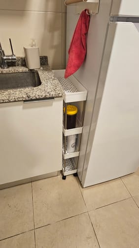Customer photo review of Estante Organizador Carro Angosto 4 Niveles Espacio Reducido