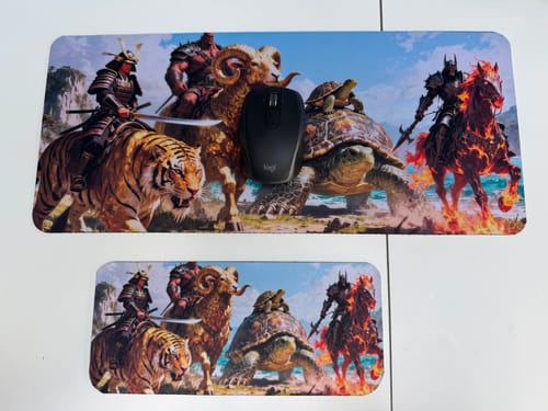 Customer photo review of Custom Size Mouse Pad