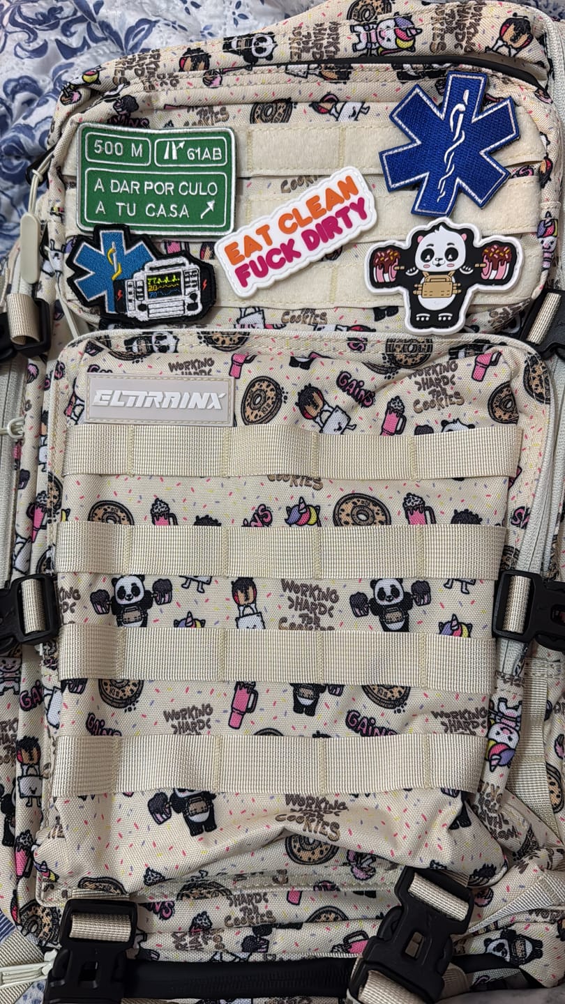 Customer photo review of Parche Pvc Eat Clean Fuck Dirty