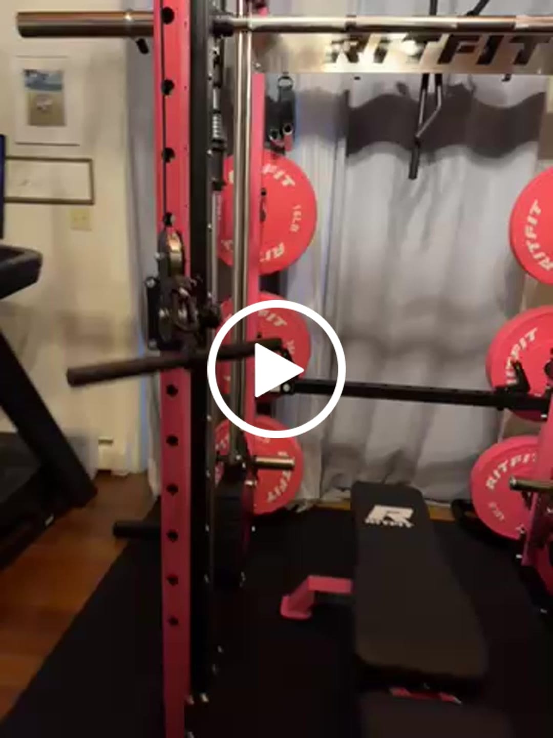 Customer video review of RitFit M1 PRO Multi-Functional Smith Machine with Cable Crossover System and Squat Rack for Home Gym