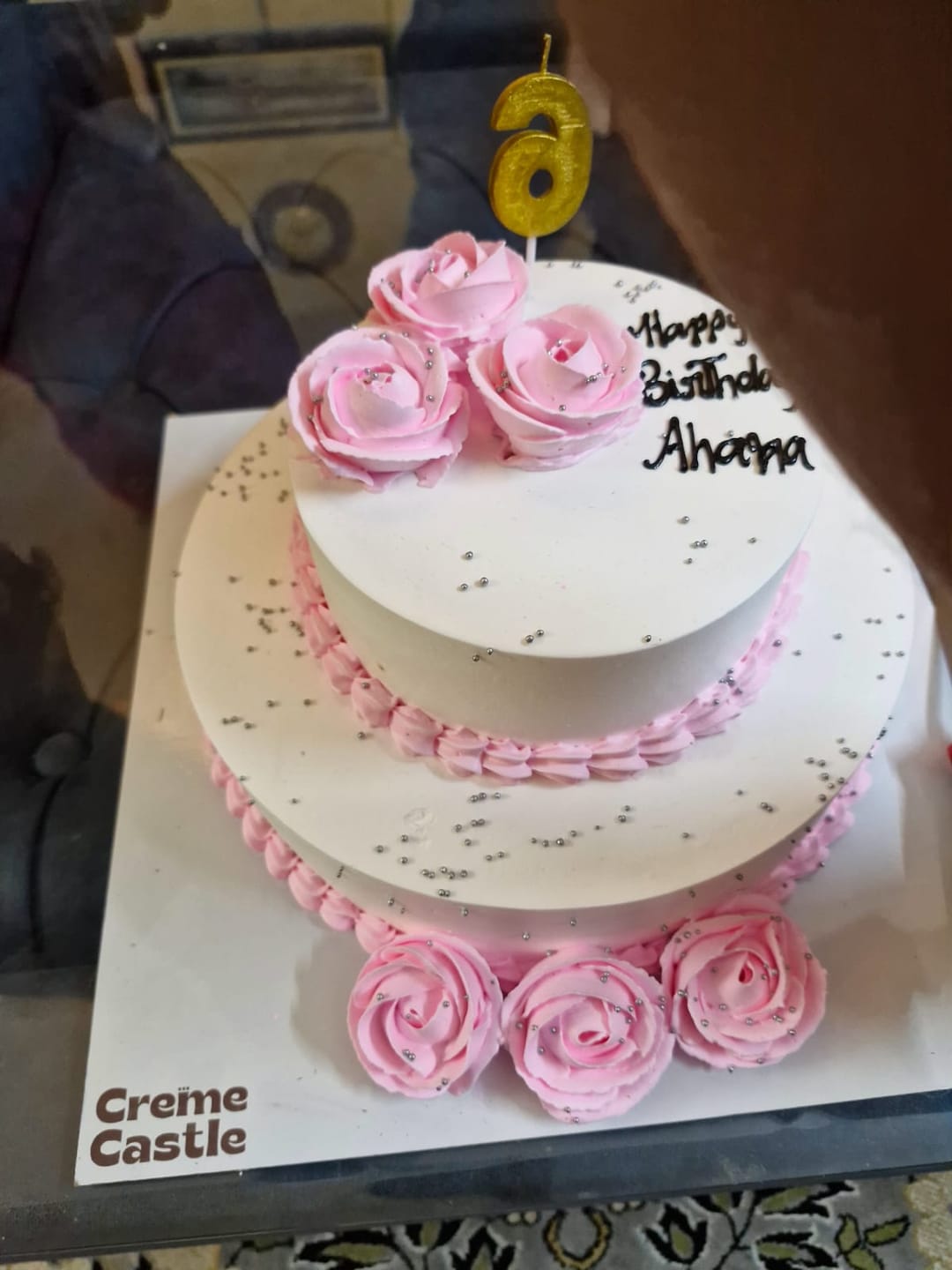 Customer photo review of Floral Custom Cake