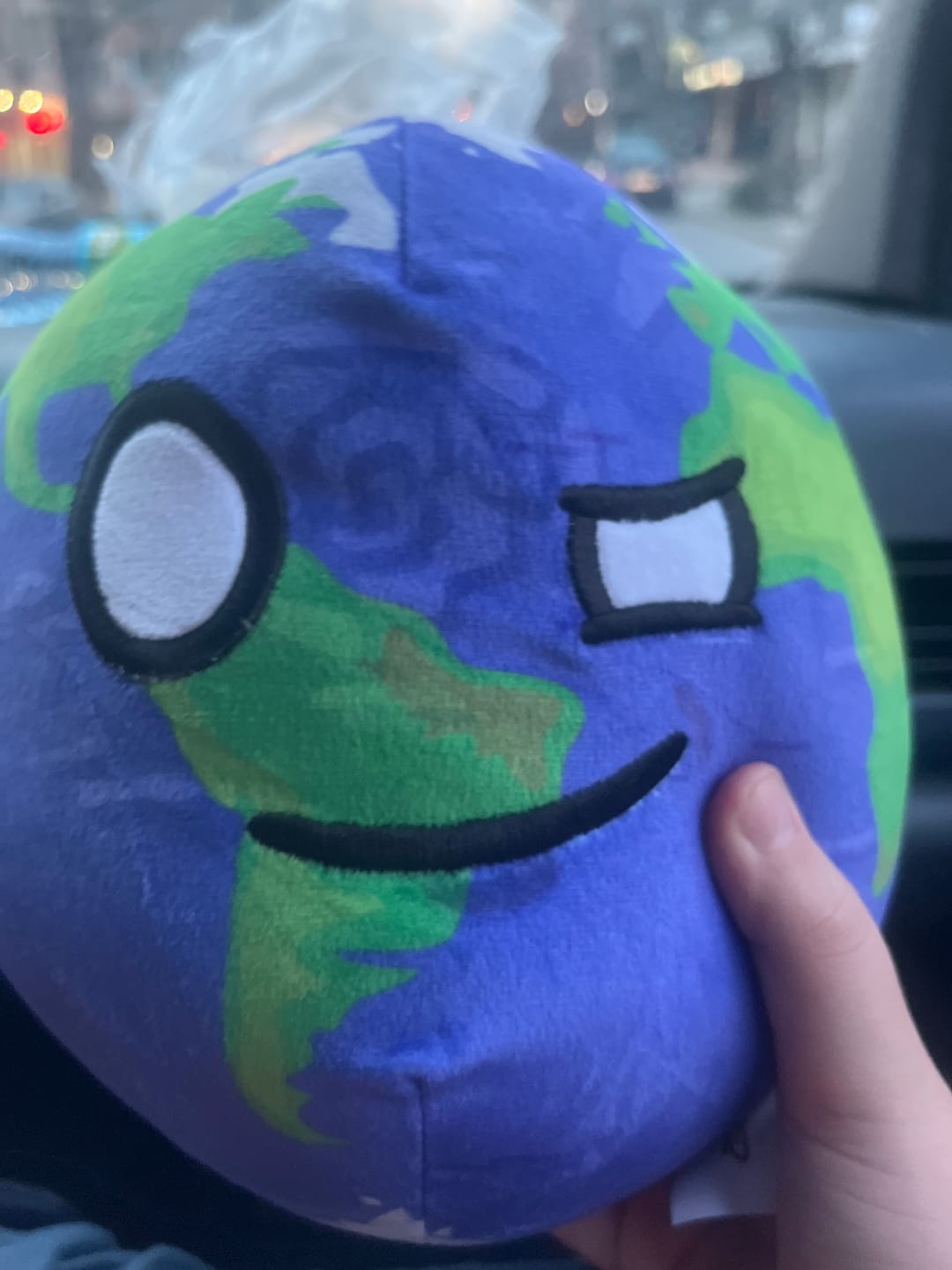 Customer photo review of The SolarBalls Earth Plush