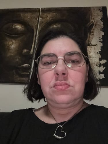 Customer photo review of Collier cœur avec perles personnalisées
