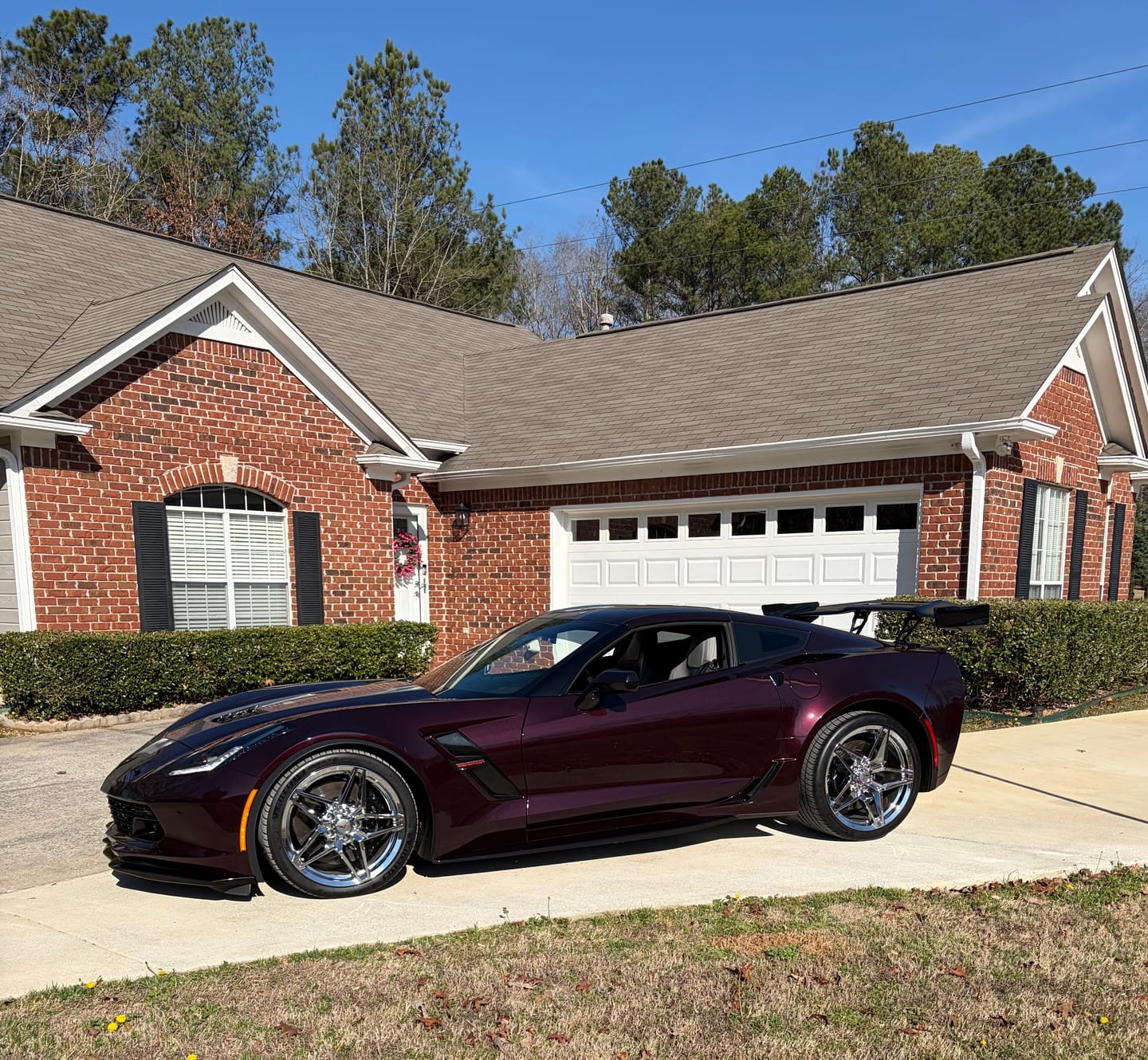 Customer photo review of Corvette C7 ZR1 ZTK Conversion Rear Spoiler High Wing