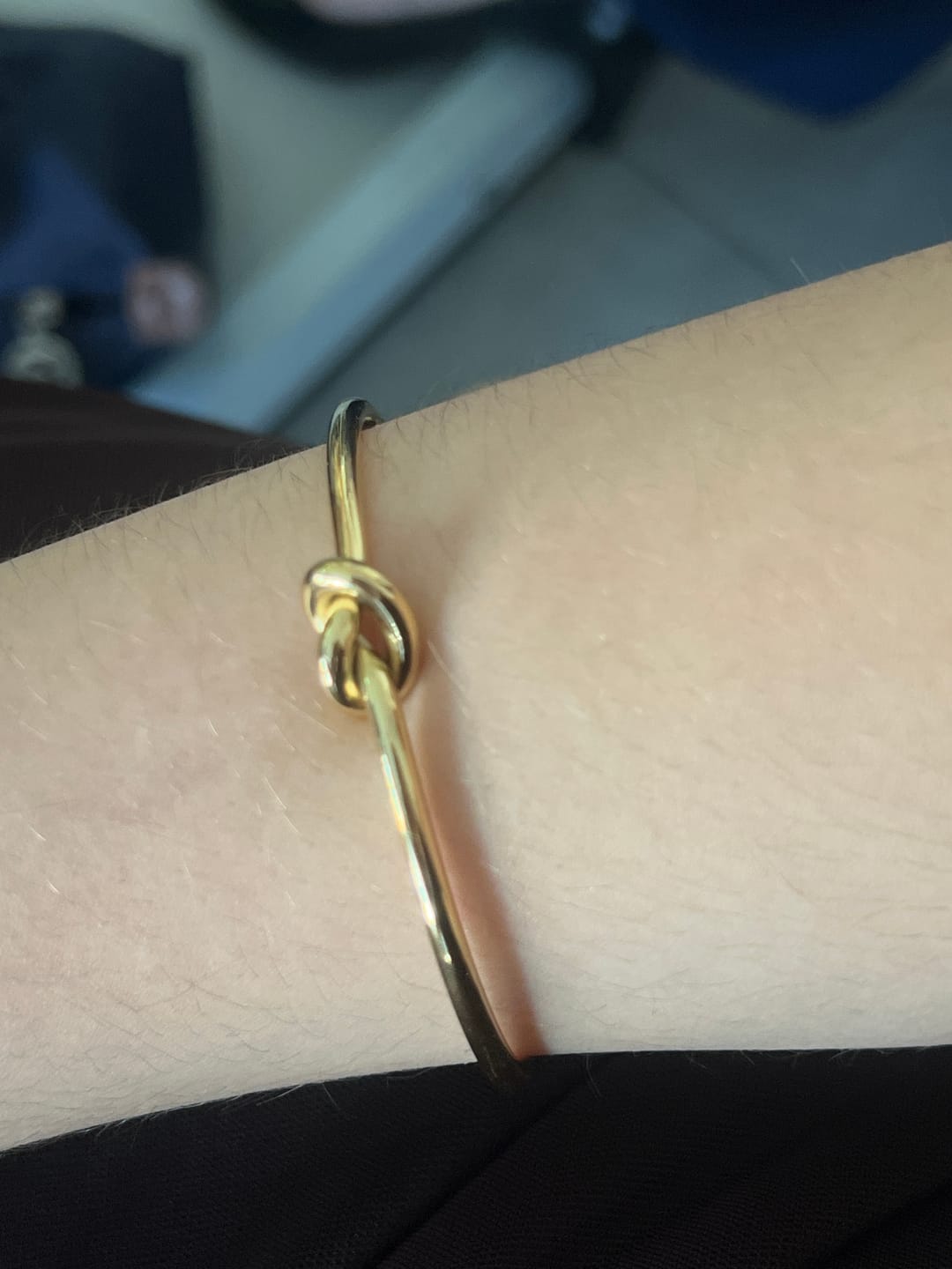 Customer photo review of Eternity Gold Bracelet