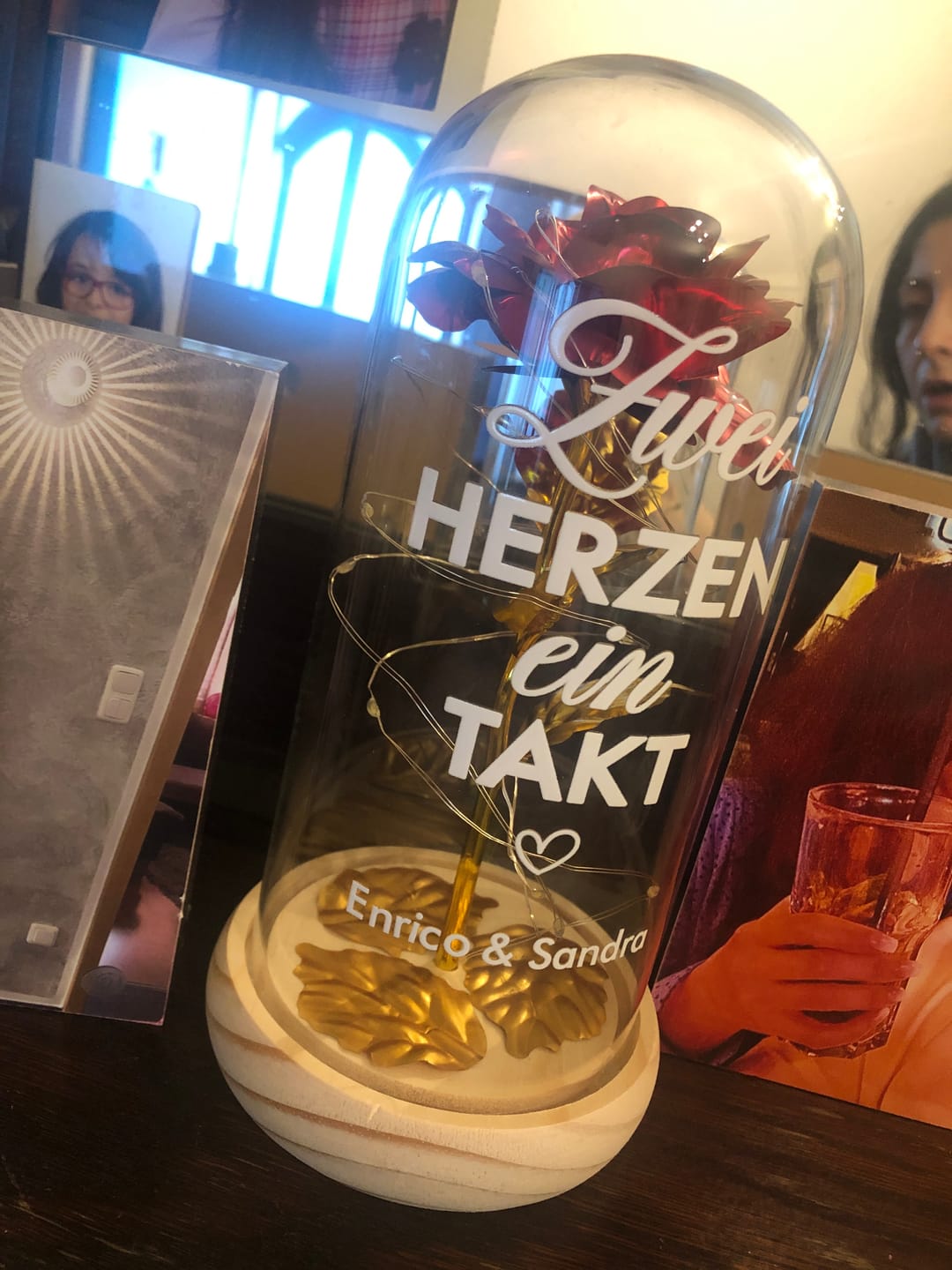 Customer photo review of Ich liebe dich - Paar-Goldene Rose