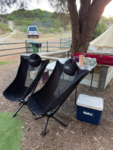 Customer photo review of ZBAD1 - Next Gen Spinning Camp Chair (PRE-ORDER)