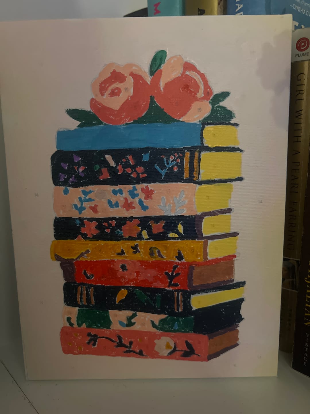Customer photo review of 6 Mini Paintings - Colorful Books Set