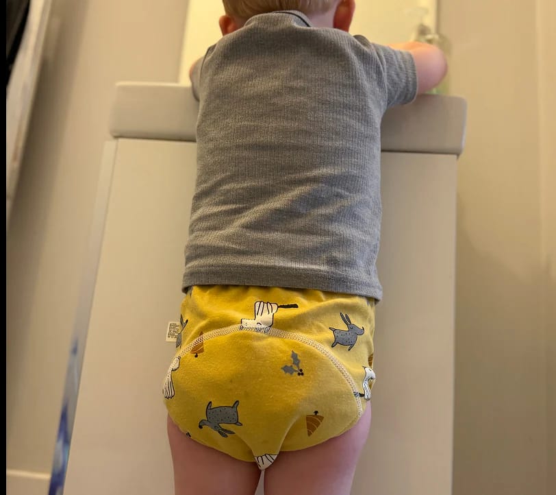 Customer photo review of Potty Training Underwear - Specifically designed for potty training. Our Body-Signal Learning Layer™ helps toddlers recognize when it’s time to go.