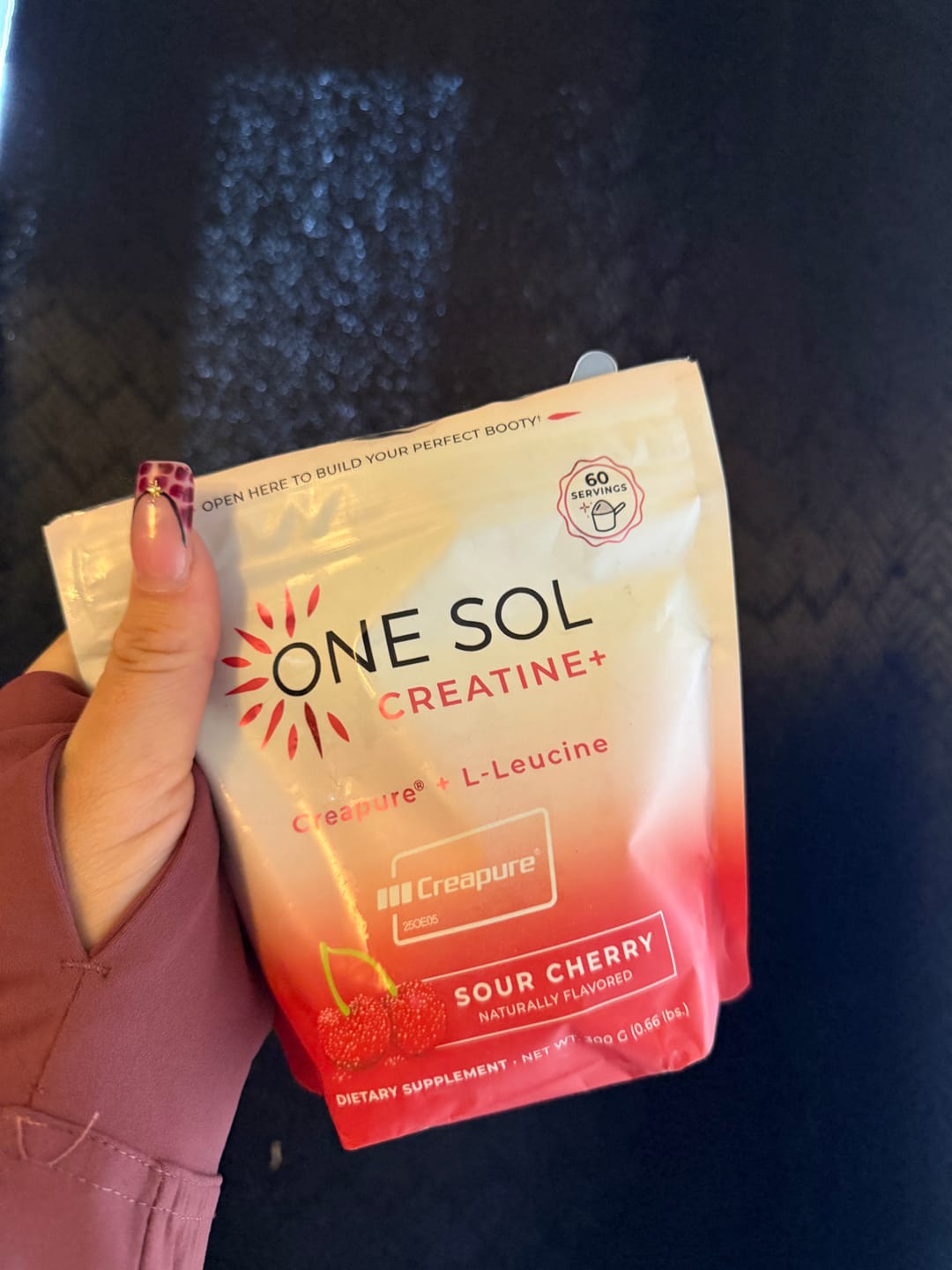 Customer photo review of One Sol Creatine+ Leucine