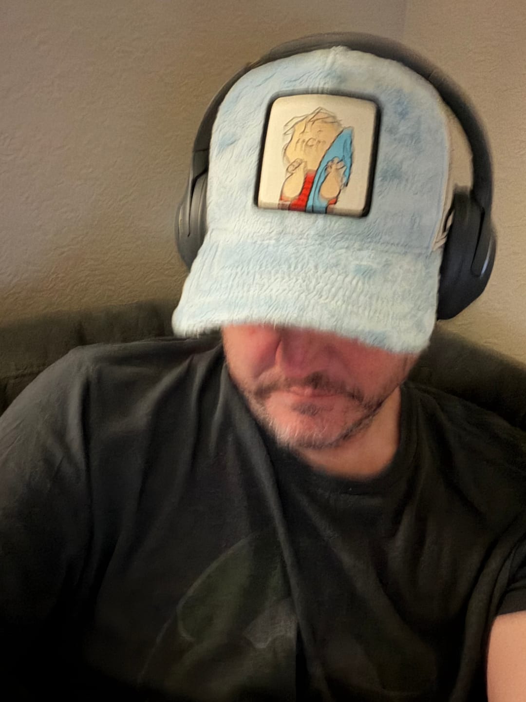Customer photo review of OVERLORD X Peanuts: Linus Trucker Cap