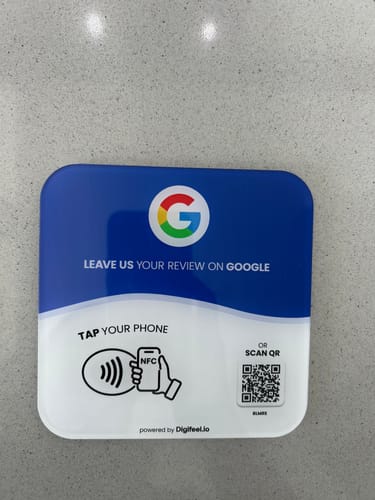 Customer photo review of Google Reviews - Plate
