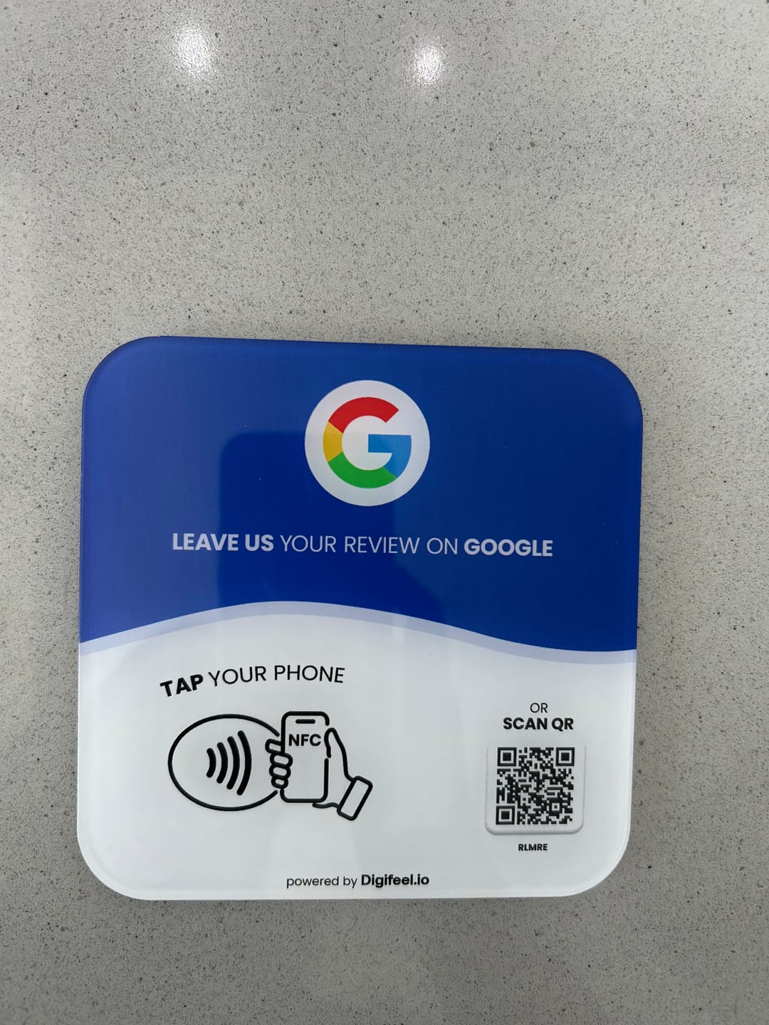 Customer photo review of Google Reviews - Plate