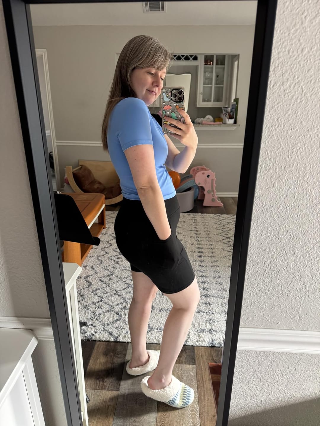 Customer photo review of Silix™ Cloud-Soft Tummy Control Pocket Short Leggings