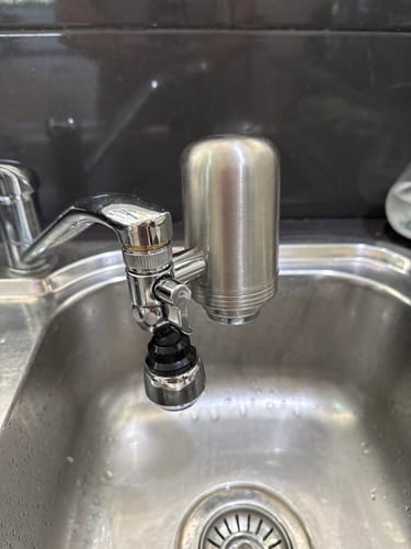 Customer photo review of EcoPure™ The Permanent Stainless Steel Upgrade for Cleaner Tap Water