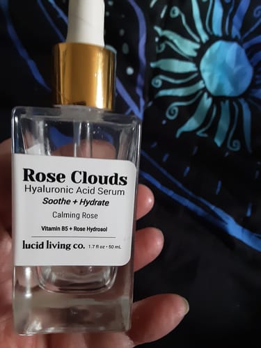 Customer photo review of Rose Clouds Hyaluronic Acid Serum