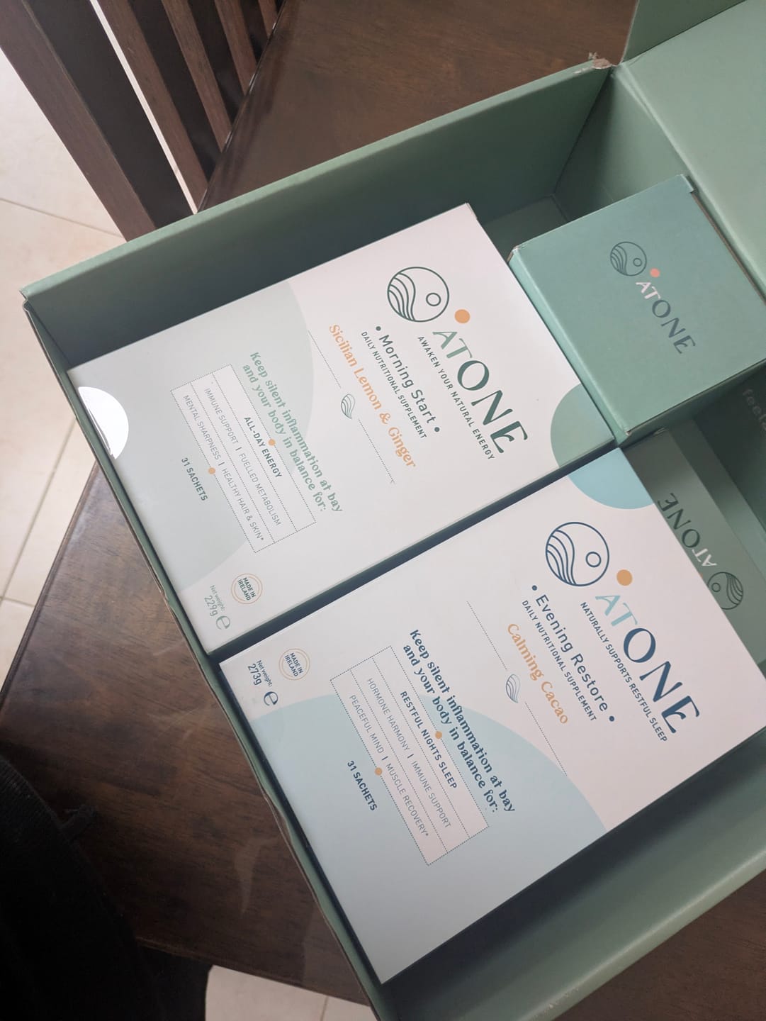 Customer photo review of Morning & Evening Bundle