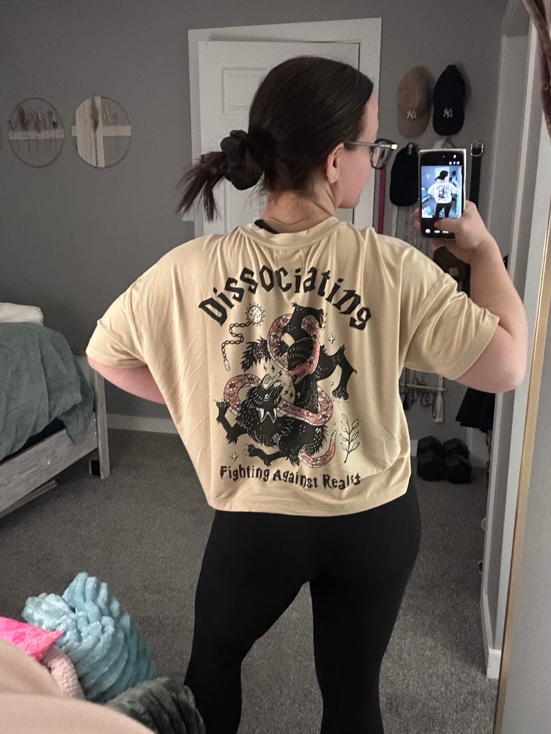 Customer photo review of Dissociating T-Shirt