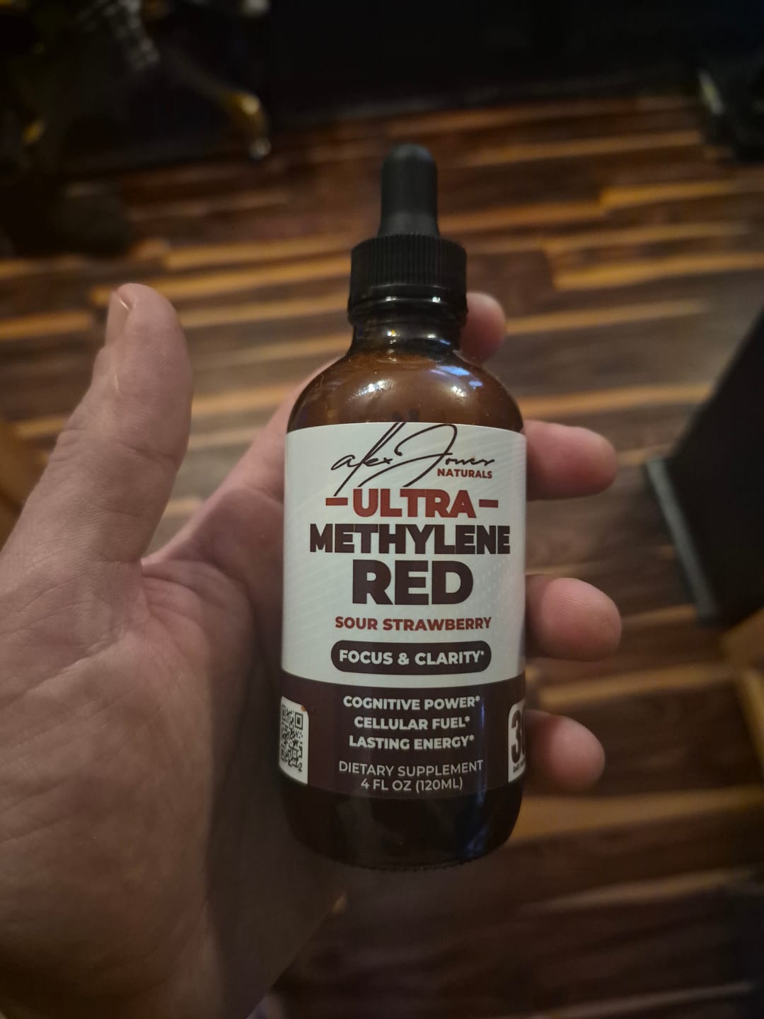 Customer photo review of The Ultra Methylene Red - Sour Strawberry (120ML) (30 Servings)
