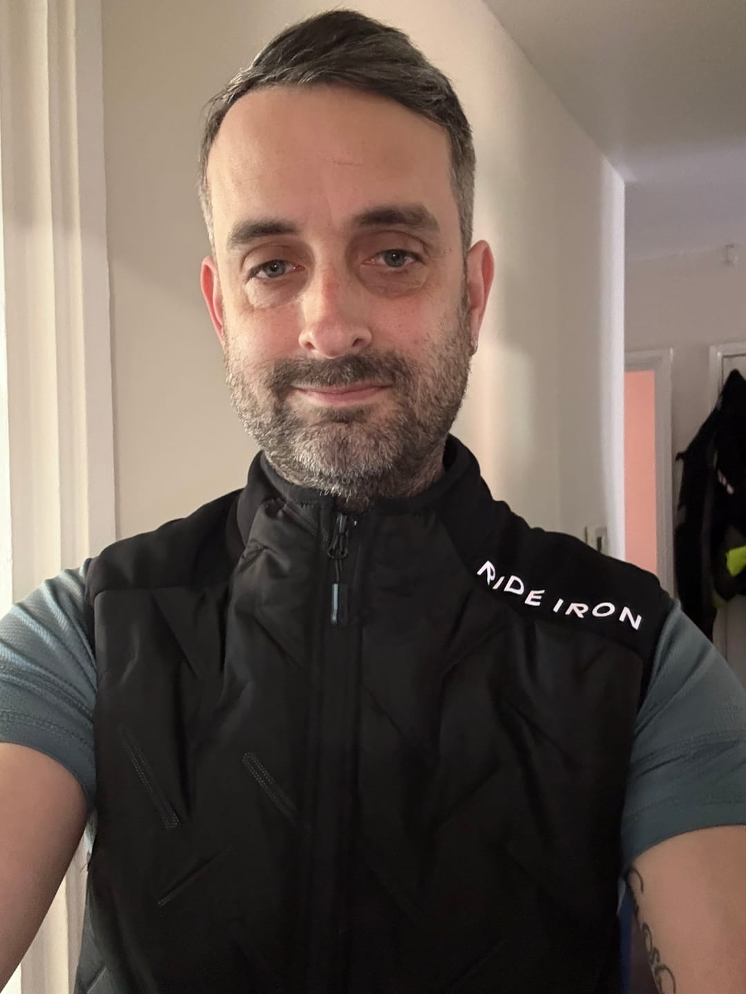 Customer photo review of RIDEIRON USB-Powered Smart Heated Motorcycle Vest | MJ5505H