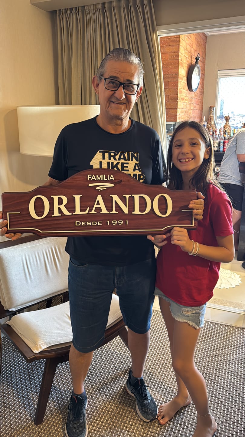 Customer photo review of Placa Bar Personalizada