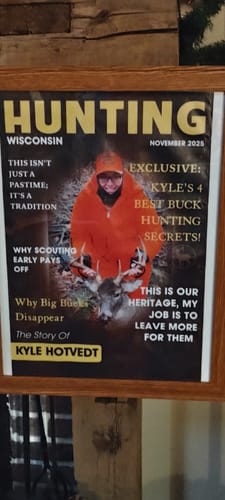 Customer photo review of Man Cave Hunting Art - Personalized Poster, Gift For Hunter