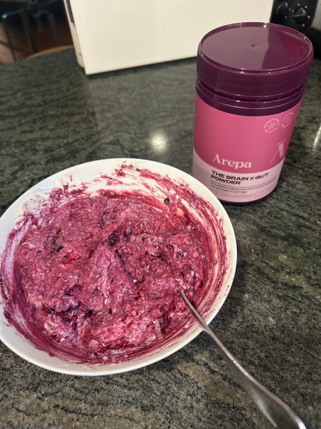 Customer photo review of The Brain x Gut Powder⁺