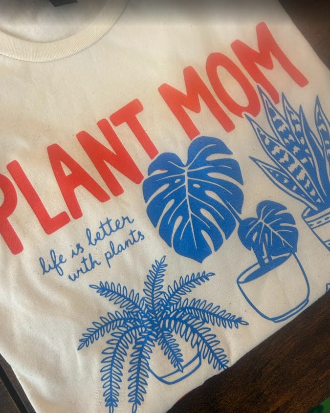 Customer photo review of Plant Mom Club T-Shirt | Plant Lover Gift for Gardeners