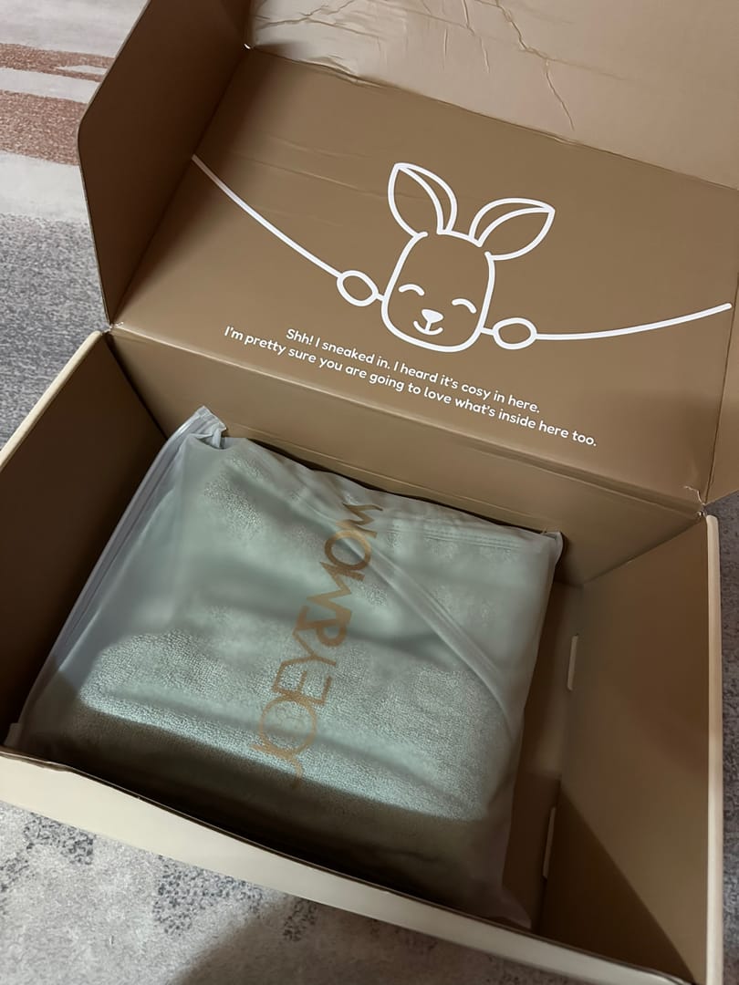 Customer photo review of Hooded Towel (Bamboo-Cotton)