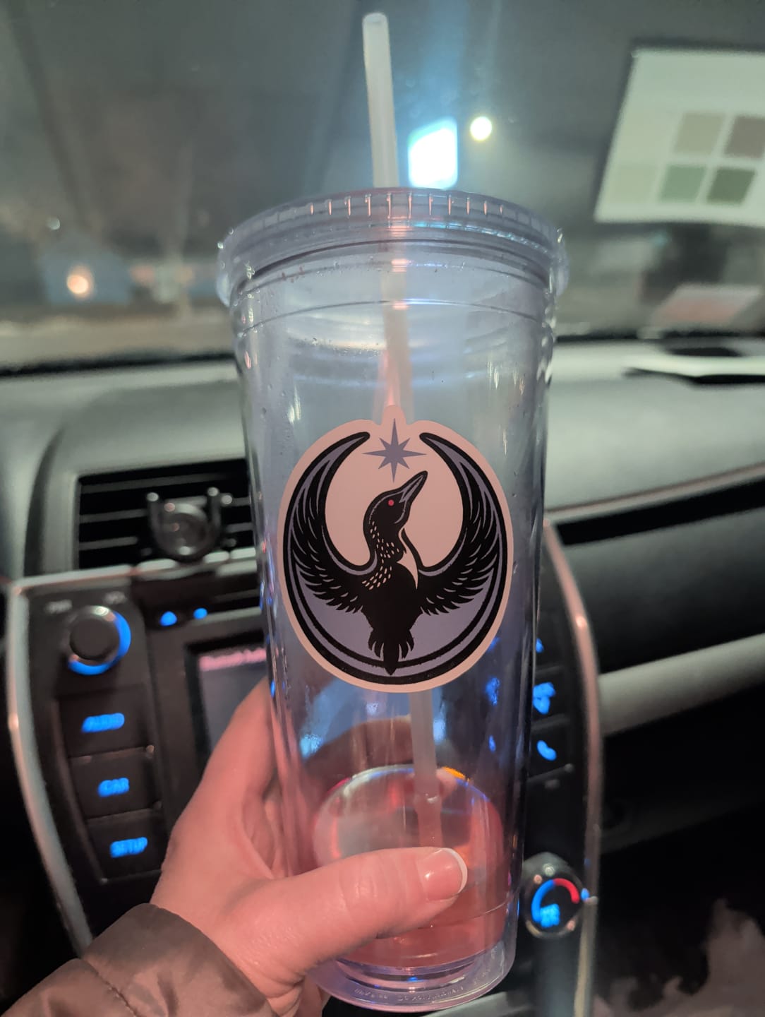 Customer photo review of Rebel Loon Sticker