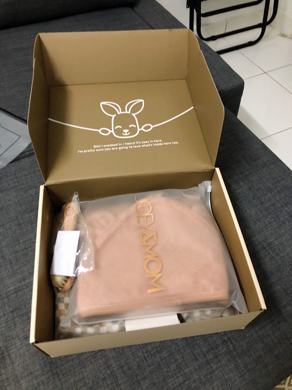 Customer photo review of Hooded Towel (Bamboo-Cotton)