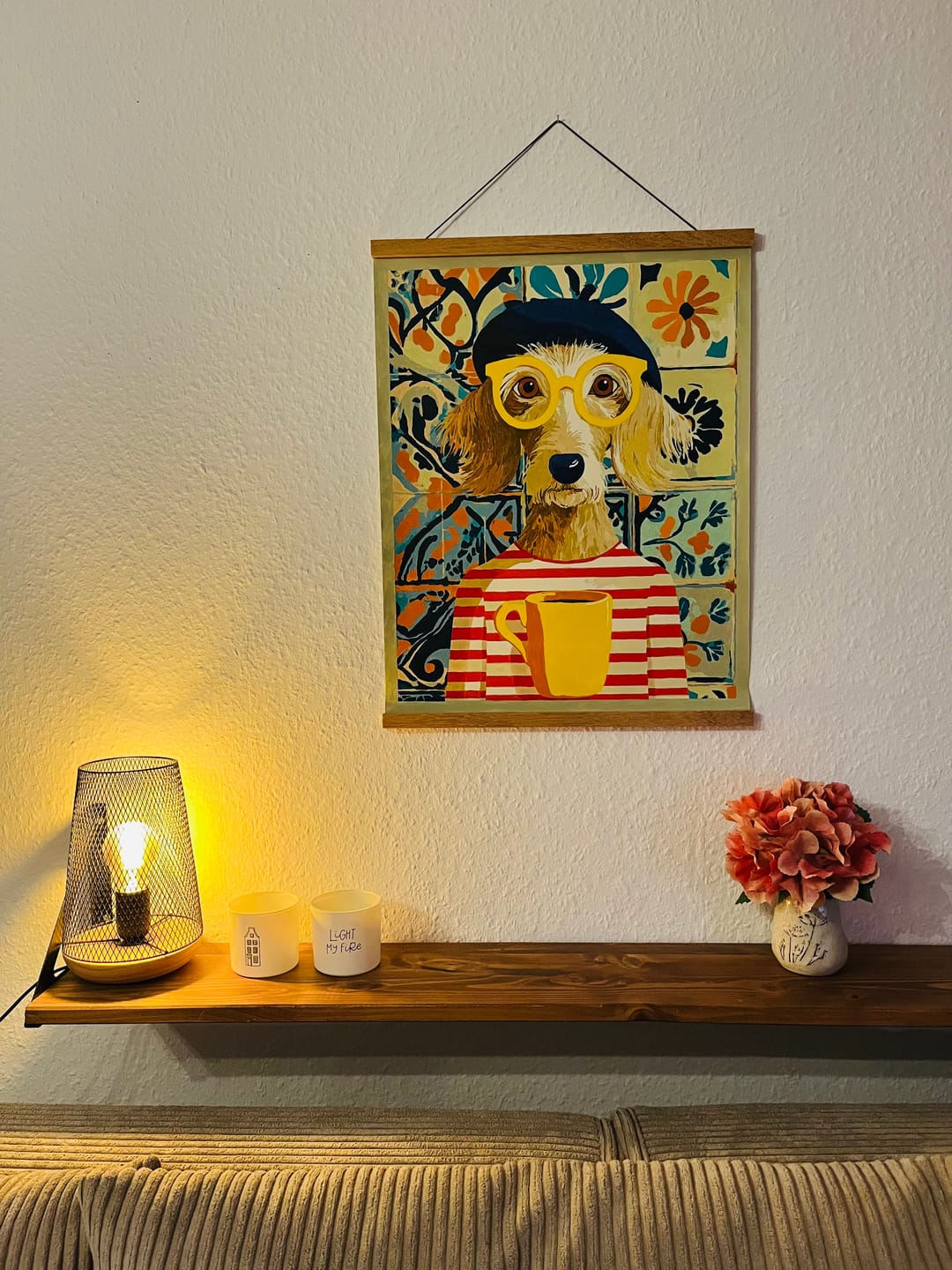 Customer photo review of Malen nach Zahlen - Hund im französischen Stil