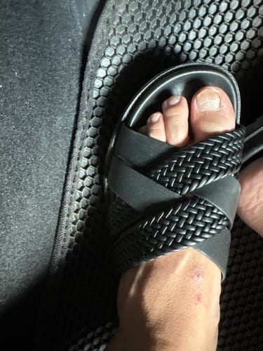 Customer photo review of Ghaz Sandal - Solid Black