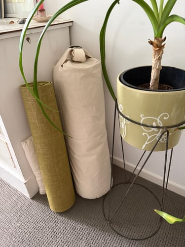 Customer photo review of Purity Round Yoga Bolster - COVER ONLY