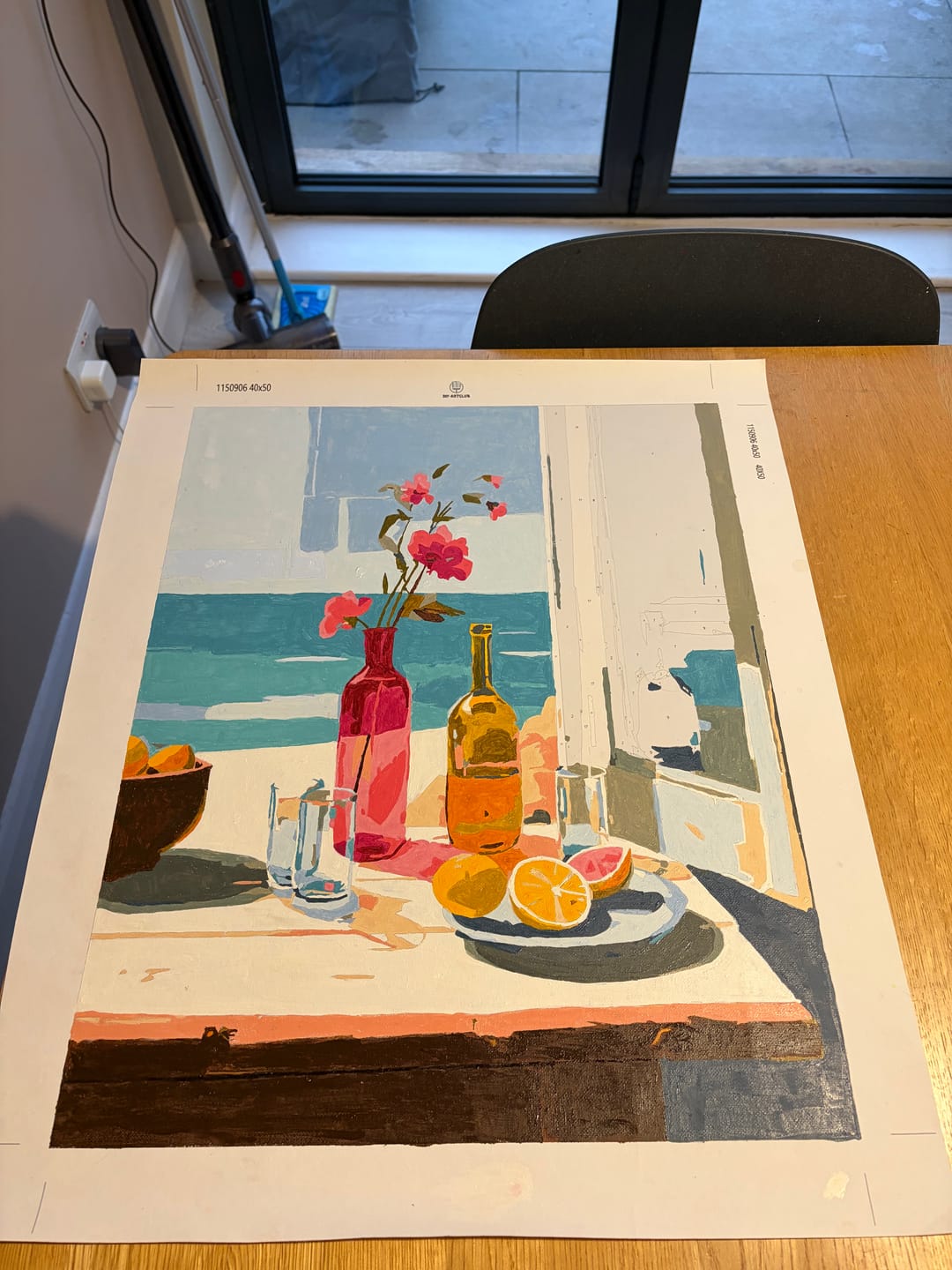 Customer photo review of Seaside still life | Paint by Number