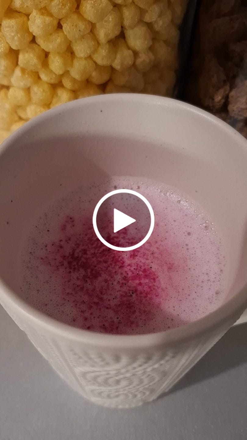 Customer video review of Matcha Rose Latte