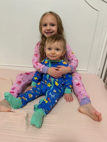 Customer photo review of Let's Party Pink Two-Piece Pajamas