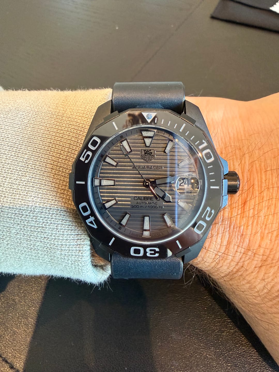 Customer photo review of Black Shell Cordovan Single-Piece