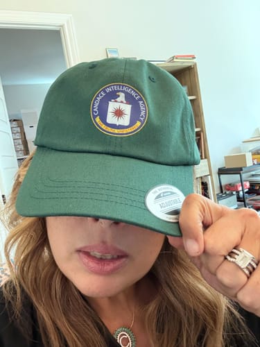 Customer photo review of Candace Intelligence Agency Hat