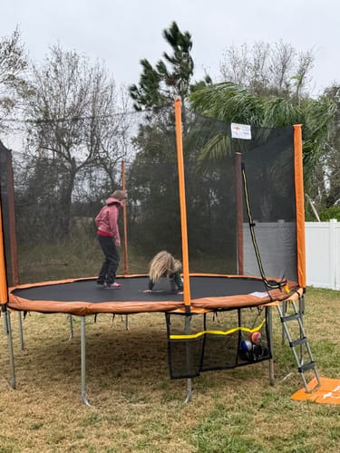 Customer photo review of Kangaroo Hoppers 10/12/15FT Trampoline for Kids & Adults