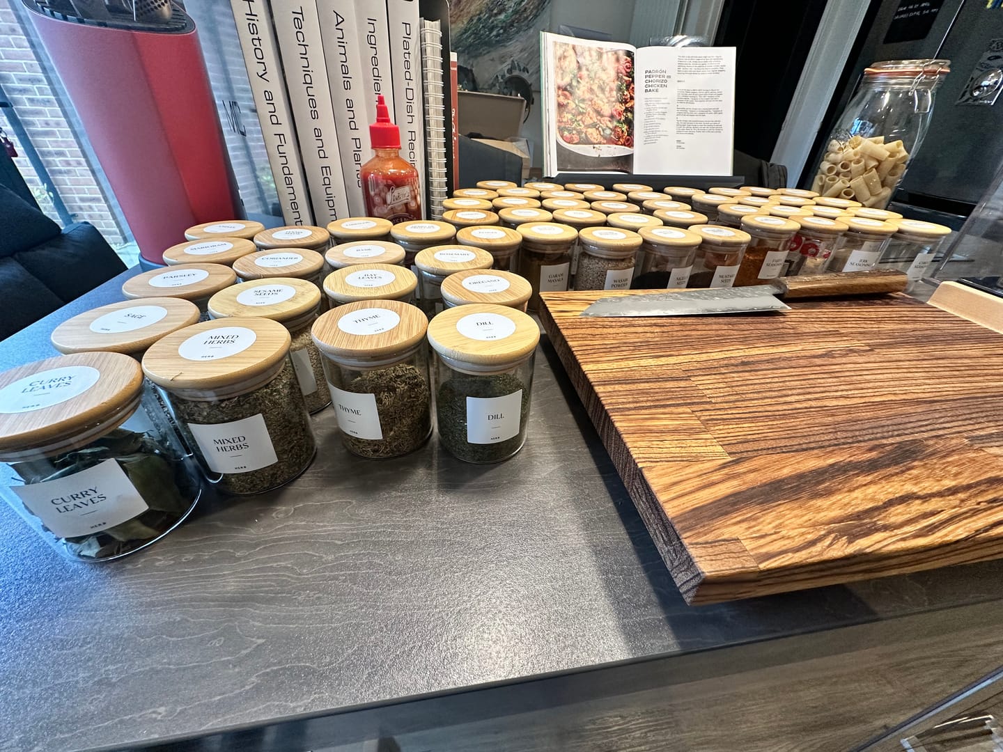 Customer photo review of Glass Spice Jar with Bamboo Lid 200ml Small