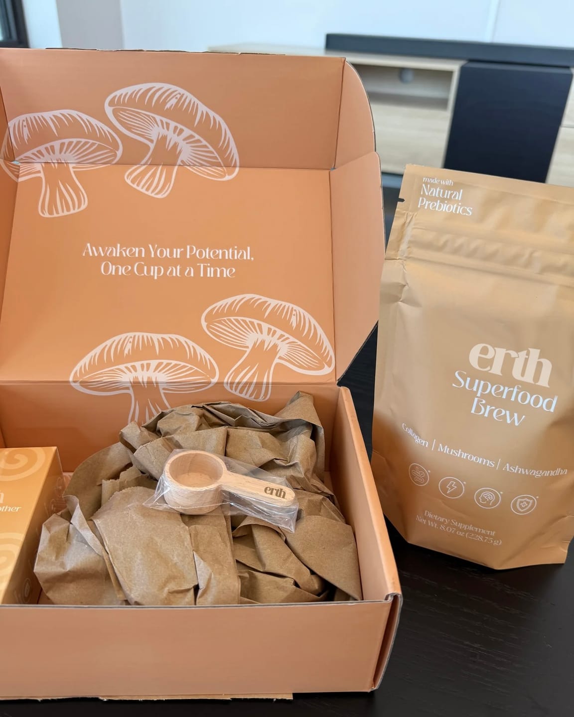 Customer photo review of Superfood Brew 1 Month Supply