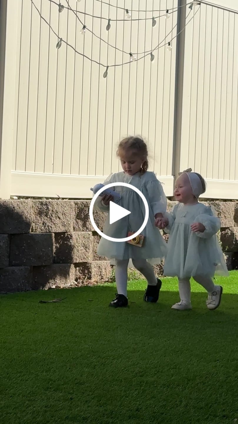 Customer video review of Dave&Bella Toddler Girls Green Mesh Cute Party Dress