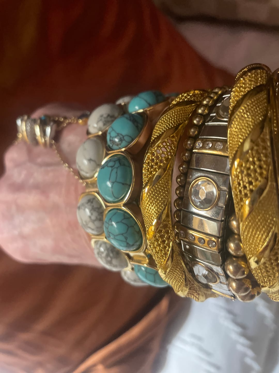 Customer photo review of Britt Bold Gemstone Bracelet || Choose Color