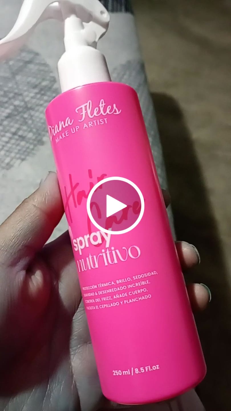 Customer video review of Spray Nutritivo Con Protector De Calor Diana Fletes