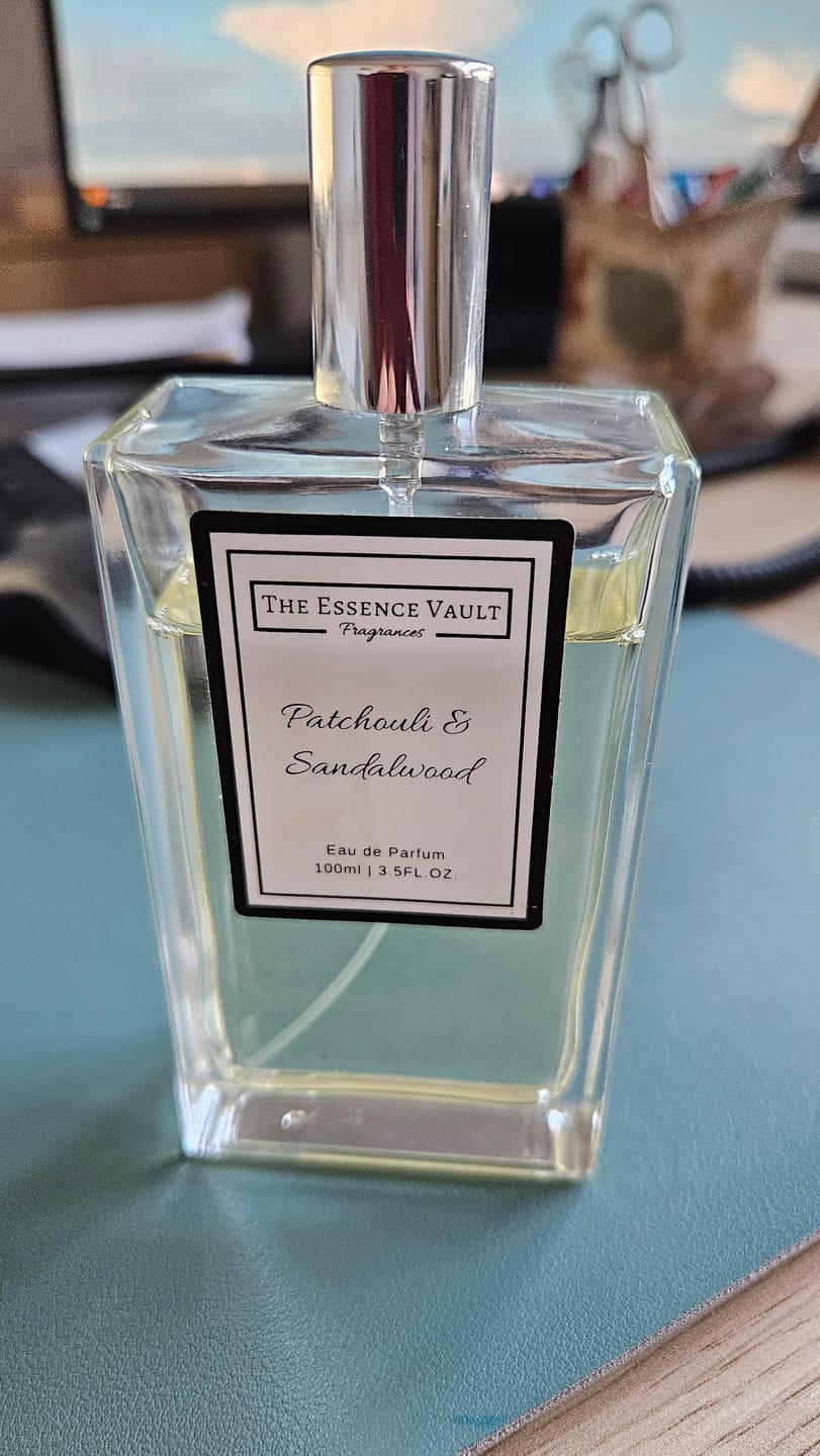 Customer photo review of Patchouli & Sandalwood Eau De Parfum