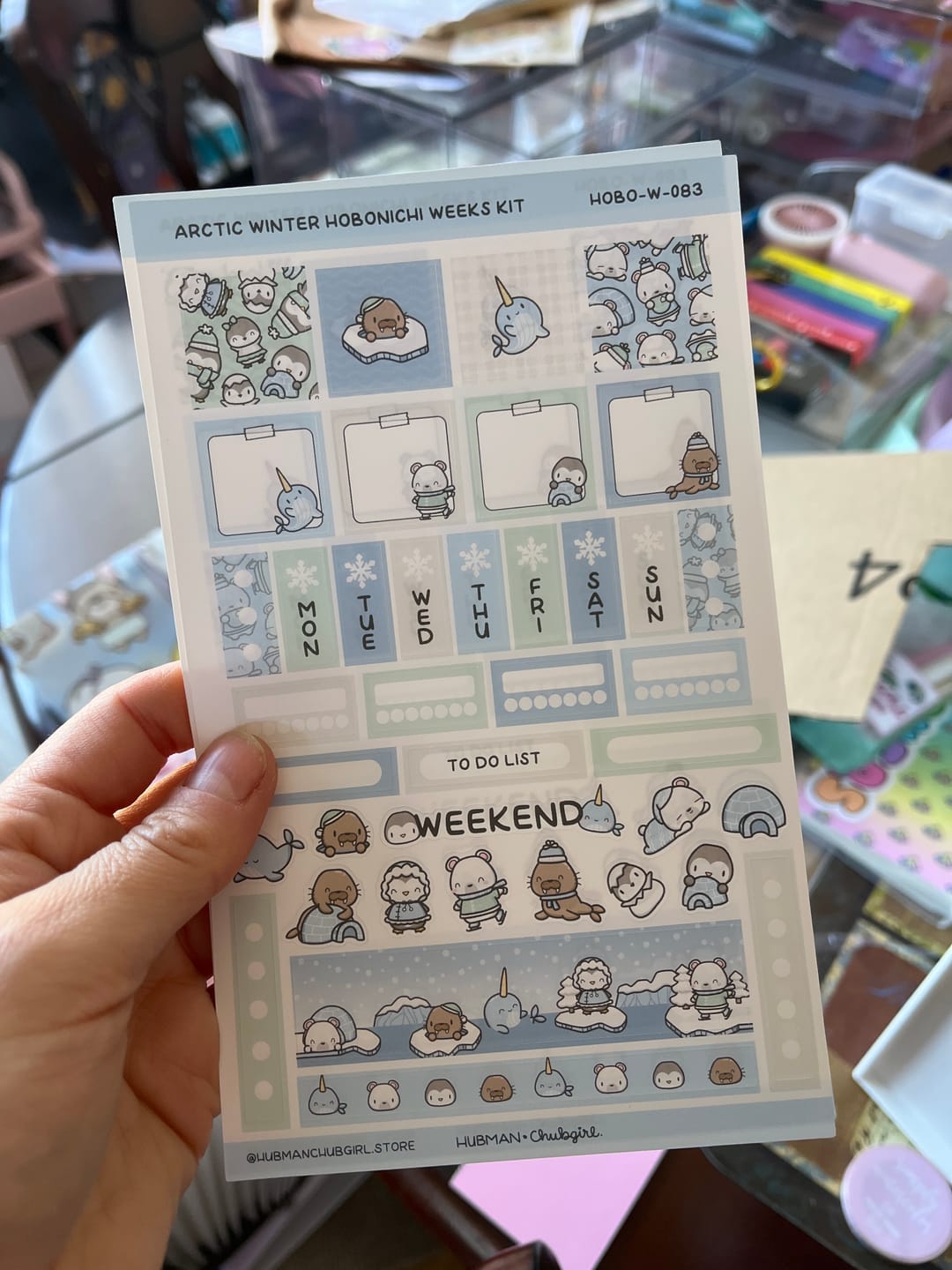 Customer photo review of Arctic Winter Theme Hobonichi Weeks Kit