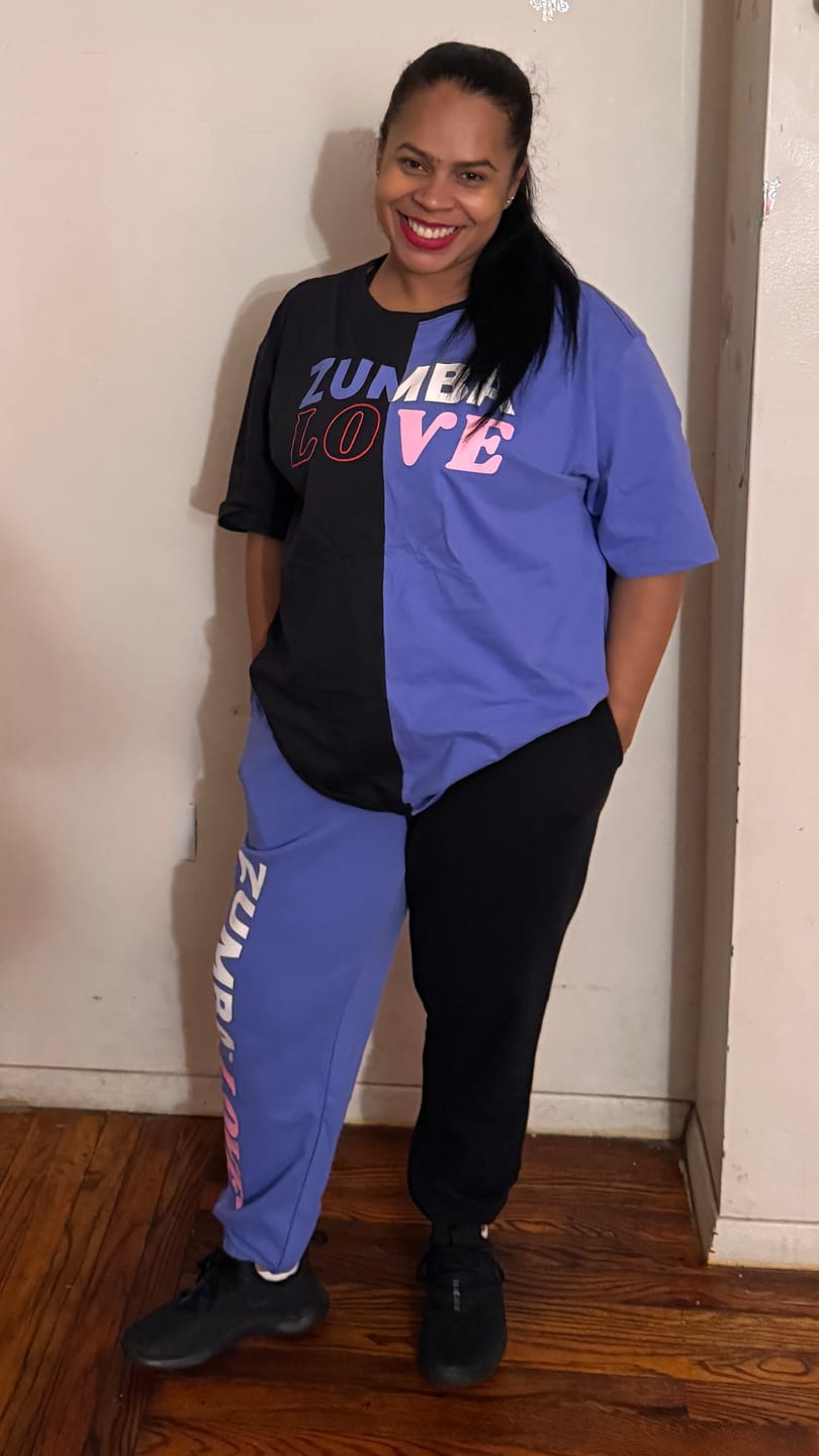Customer photo review of Zumba Love Men's Slouch Sweatpant