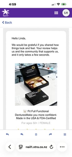 Customer photo review of 🦷  Fit Full Functional DenturesMake you more confident-Made in the USA & FDA-Certified